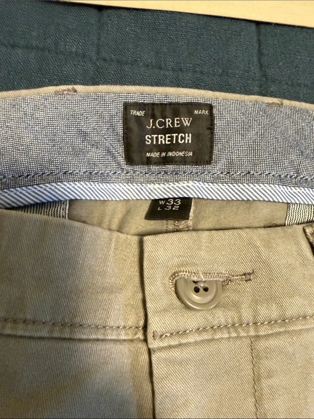 J. Crew Light Grey Chino Pants